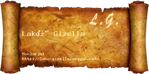 Lakó Gizella névjegykártya