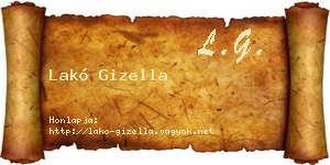 Lakó Gizella névjegykártya