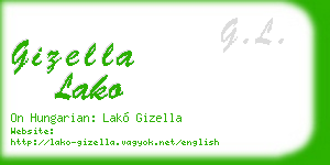 gizella lako business card